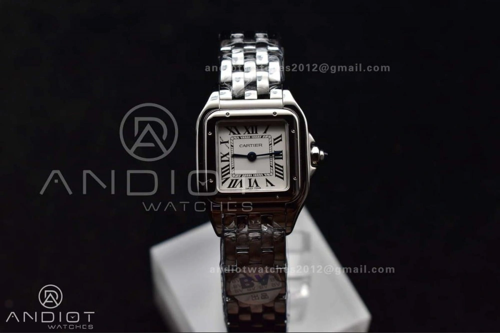 Panthère 22mm BVF 1:1 Best Edition SS White Dial on SS Bracelet Ronda Quartz WeatherProof 227