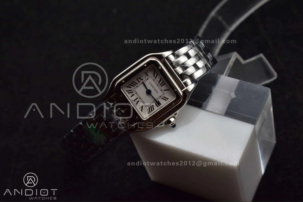 Panthère 22mm BVF 1:1 Best Edition SS White Dial on SS Bracelet Ronda Quartz WeatherProof 227