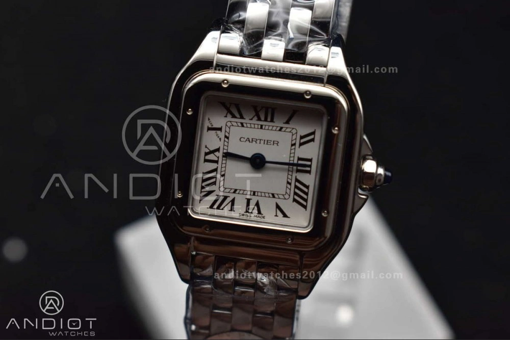 Panthère 22mm BVF 1:1 Best Edition SS White Dial on SS Bracelet Ronda Quartz WeatherProof 227