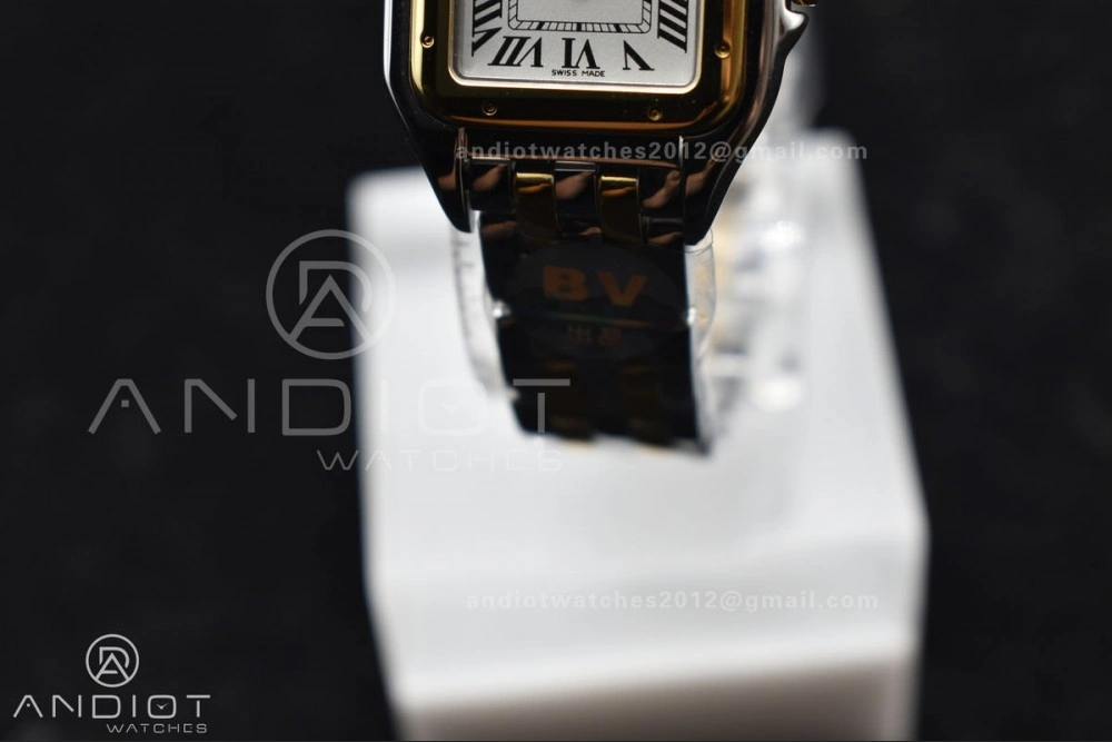ZeroBulk Panthère 22mm BVF 1:1 Best Edition SS YG White Dial on SS YG Bracelet Ronda Quartz 213