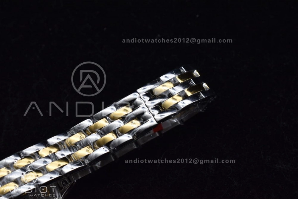 ZeroBulk Panthère 22mm BVF 1:1 Best Edition SS YG White Dial on SS YG Bracelet Ronda Quartz 213