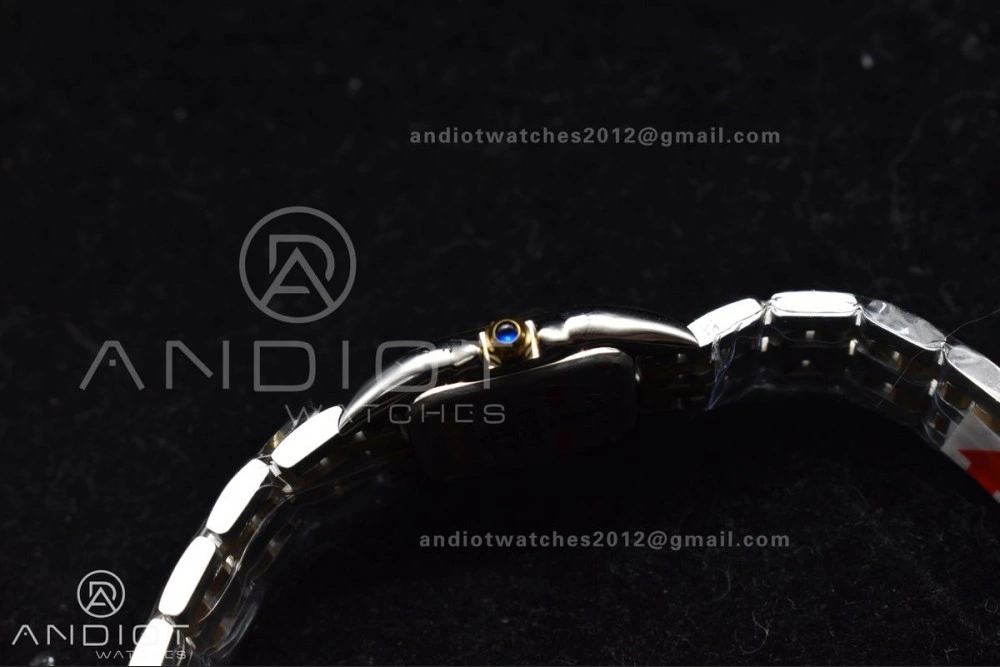 ZeroBulk Panthère 22mm BVF 1:1 Best Edition SS YG White Dial on SS YG Bracelet Ronda Quartz 213
