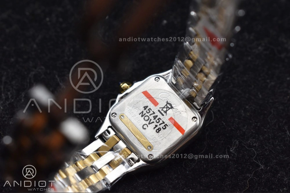 ZeroBulk Panthère 22mm BVF 1:1 Best Edition SS YG White Dial on SS YG Bracelet Ronda Quartz 213
