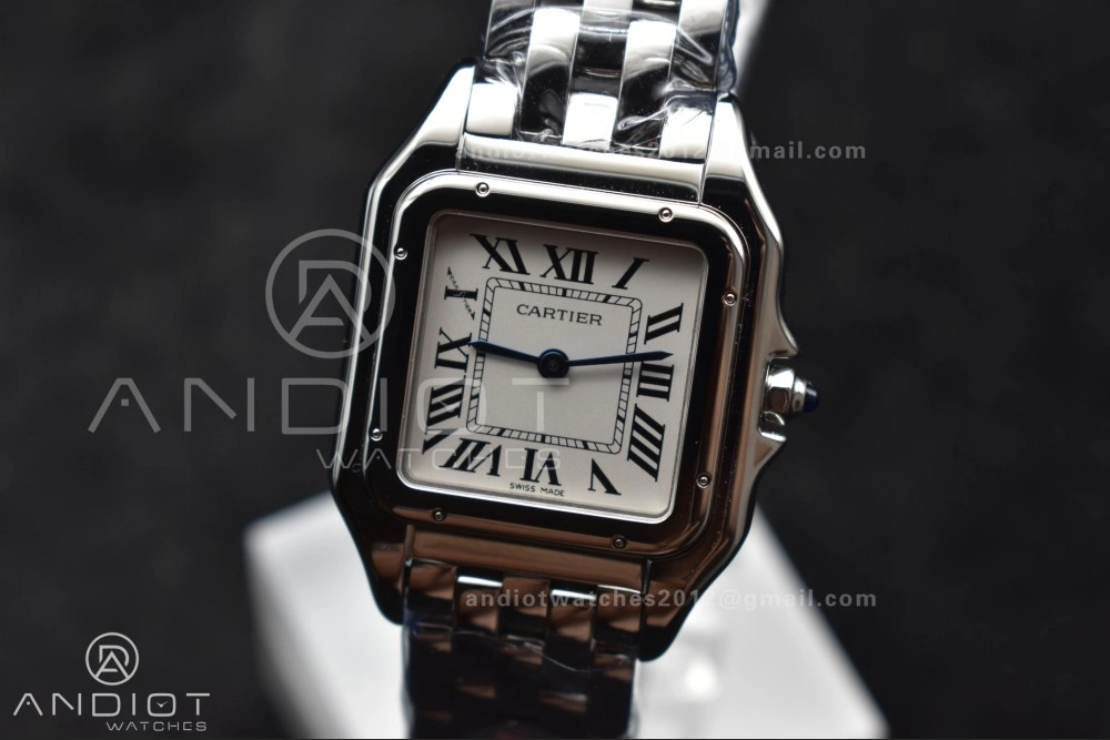 Panthère 27mm BVF 1:1 Best Edition SS White Dial on SS Bracelet Ronda Quartz SoftTouch 231