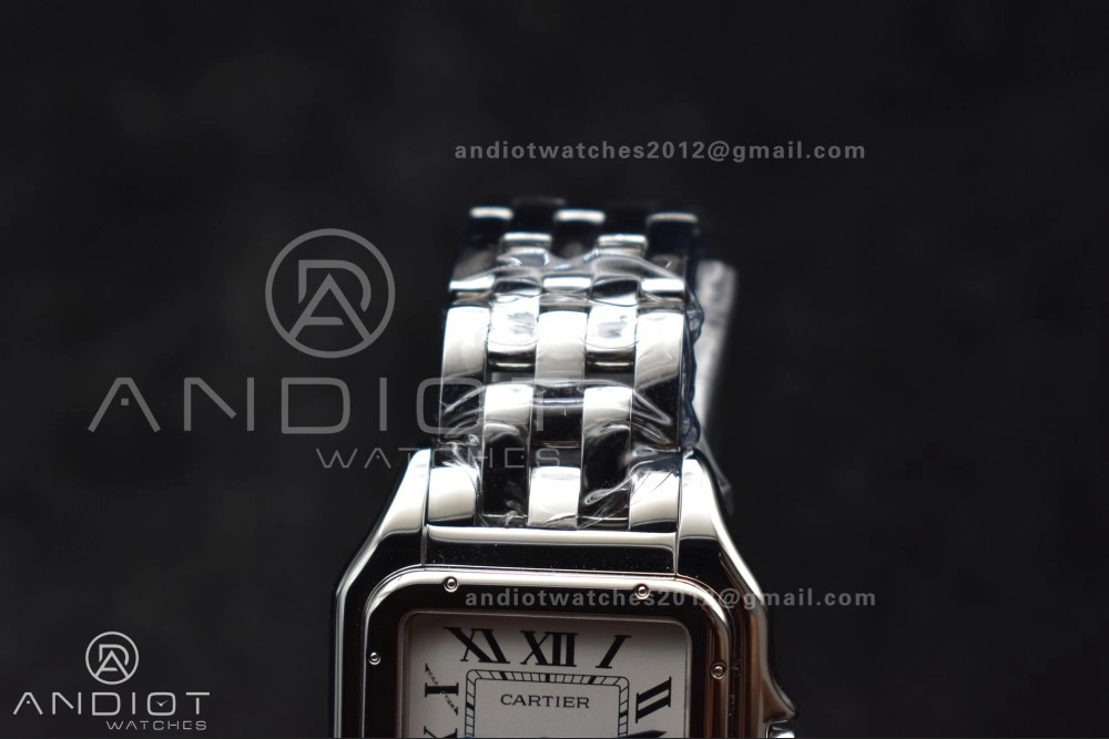 Panthère 27mm BVF 1:1 Best Edition SS White Dial on SS Bracelet Ronda Quartz SoftTouch 231