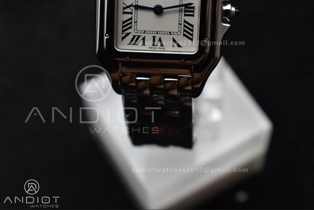 Panthère 27mm BVF 1:1 Best Edition SS White Dial on SS Bracelet Ronda Quartz SoftTouch 231