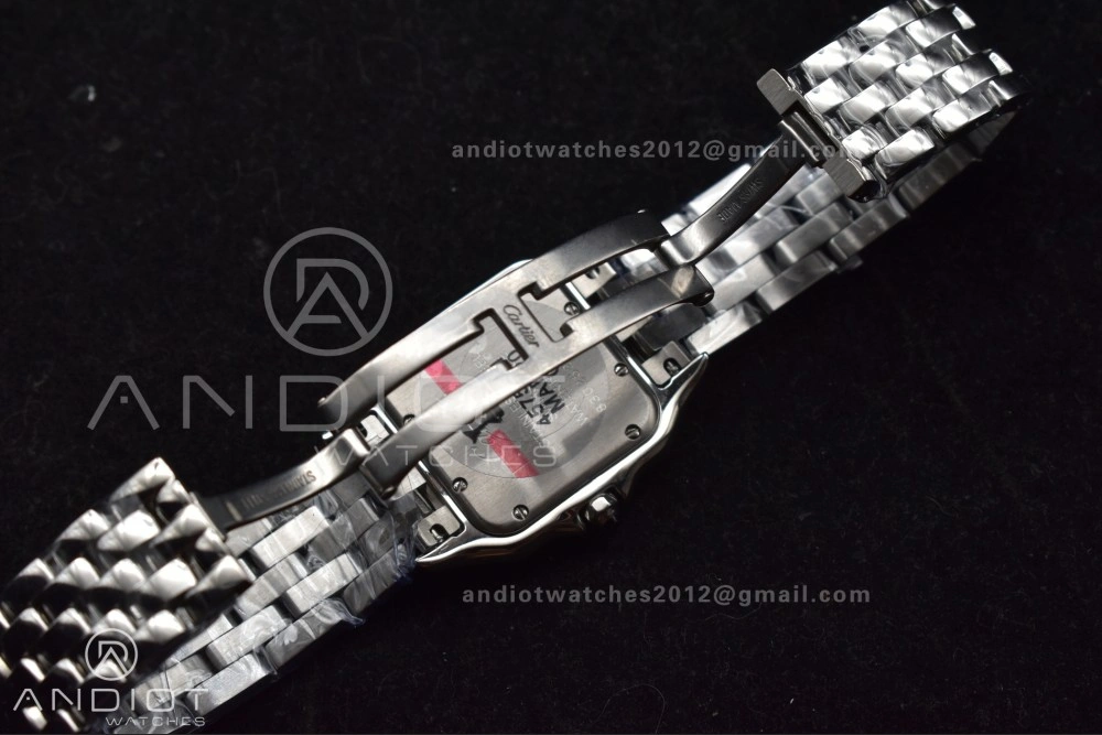 Panthère 27mm BVF 1:1 Best Edition SS White Dial on SS Bracelet Ronda Quartz SoftTouch 231