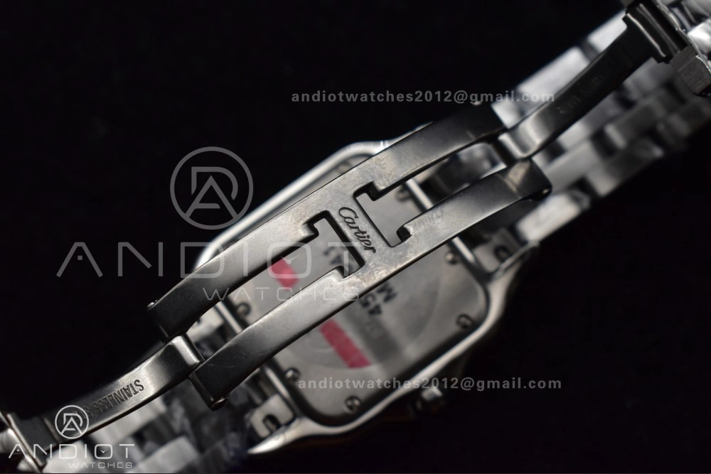 Panthère 27mm BVF 1:1 Best Edition SS White Dial on SS Bracelet Ronda Quartz SoftTouch 231