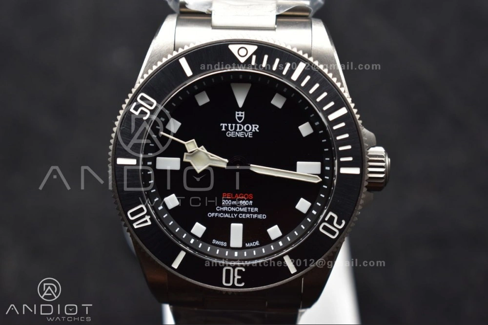AllSeason Pelagos 39mm Titanium ZF 1:1 Best Edition Black Dial on Titanium Bracelet A 1273