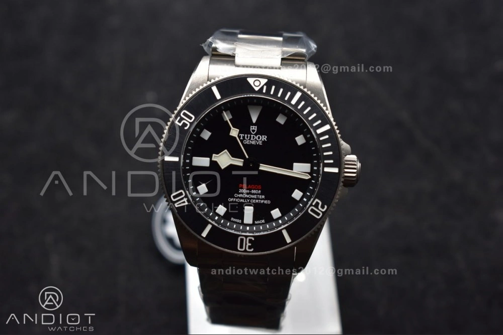 AllSeason Pelagos 39mm Titanium ZF 1:1 Best Edition Black Dial on Titanium Bracelet A 1273