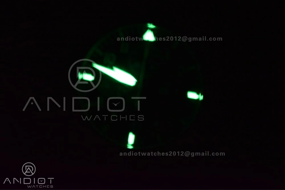 Pilot Chronograph IW377726 ZF 1:1 Best Edition Green Dial on Brown Leather Strap A7750 V Sustainable 1001