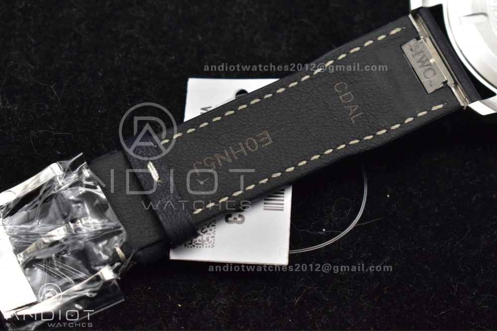 Breathable Pilot Mark XX V7F 1:1 Best Edition Blue Dial on Blue Leather Strap A 285