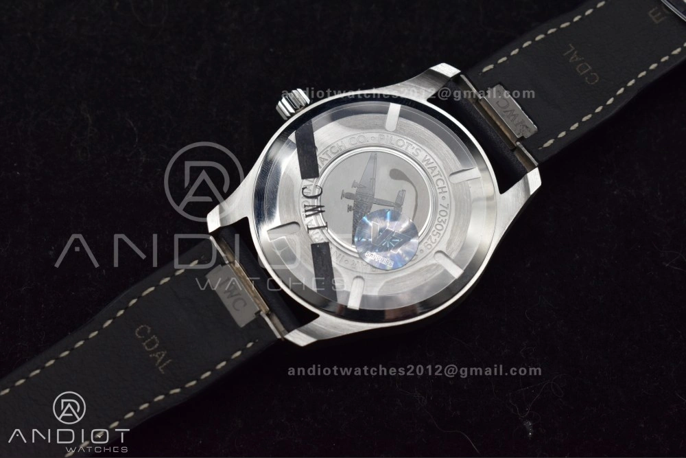 Breathable Pilot Mark XX V7F 1:1 Best Edition Blue Dial on Blue Leather Strap A 285