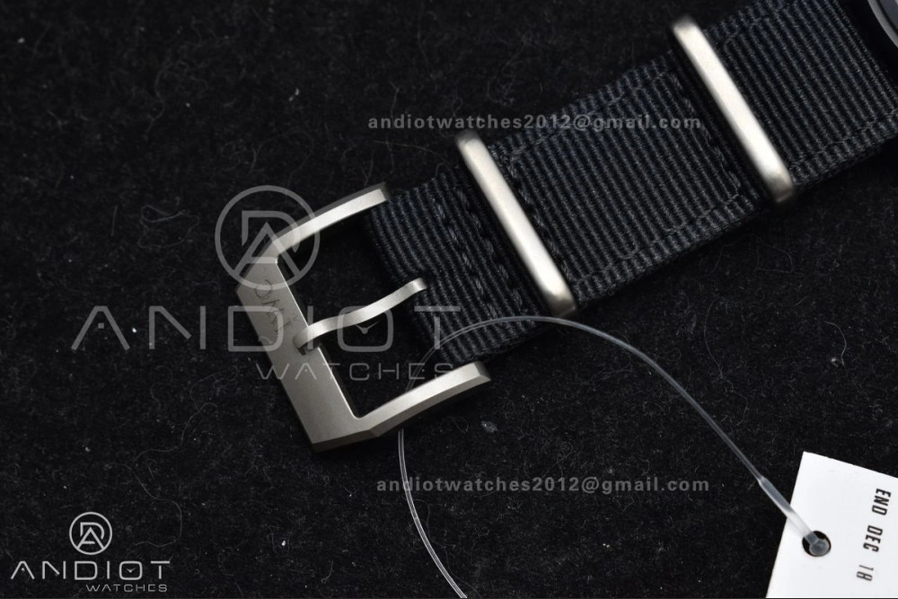 Bright Pilot's Watch Top Gun Black Ceramic IW326901 V7F 1:1 Best Edition on Black Nylon Strap A 292
