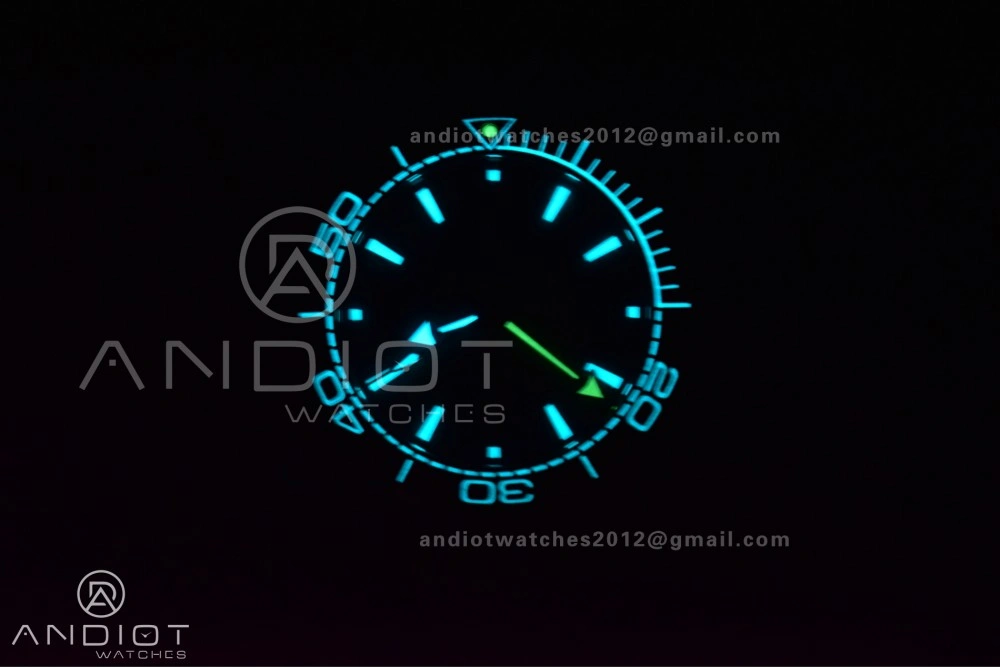 Snug Planet Ocean 43.5mm SS VSF 1:1 Best Edition Brown Bezel Sand Dial on Sand Rubber Strap A8900 Super Clone 40