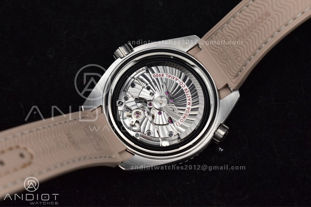Snug Planet Ocean 43.5mm SS VSF 1:1 Best Edition Brown Bezel Sand Dial on Sand Rubber Strap A8900 Super Clone 40