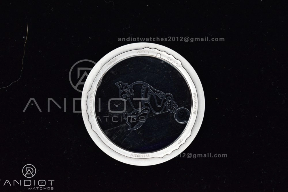 TravelReady Planet Ocean 43.5mm SS VSF 1:1 Best Edition Gray Bezel Gray Dial on Black Rubber Strap A8900 Super Clone 38
