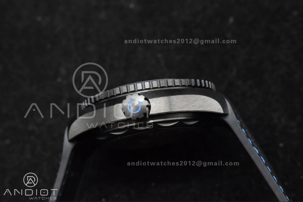 Premium Planet Ocean 45.5mm Deep Black Blue Real Ceramic VSF 1:1 Best Edition on Black Nylon Strap A8906 Super Clone 1023