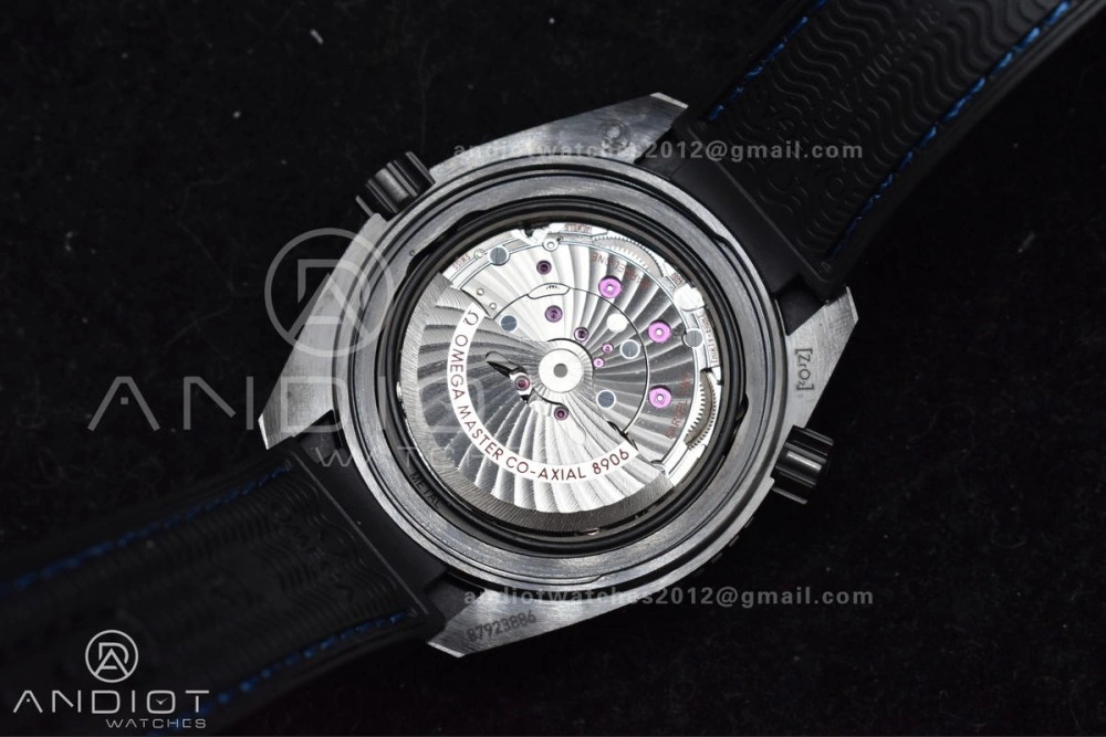 Premium Planet Ocean 45.5mm Deep Black Blue Real Ceramic VSF 1:1 Best Edition on Black Nylon Strap A8906 Super Clone 1023