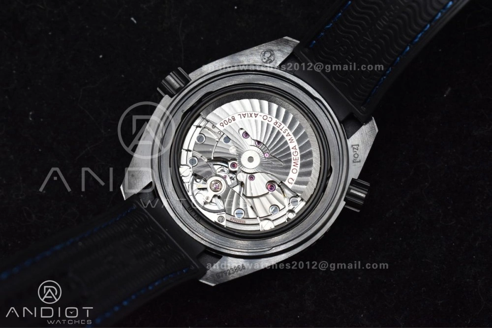 Premium Planet Ocean 45.5mm Deep Black Blue Real Ceramic VSF 1:1 Best Edition on Black Nylon Strap A8906 Super Clone 1023