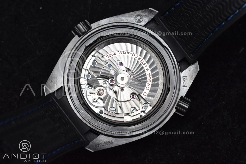 Premium Planet Ocean 45.5mm Deep Black Blue Real Ceramic VSF 1:1 Best Edition on Black Nylon Strap A8906 Super Clone 1023