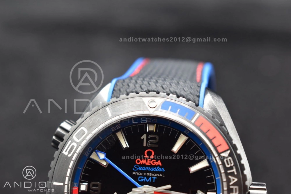 Planet Ocean 45.5mm Deep Black Real Ceramic VSF 1:1 Best Edition on Black Nylon Strap A8906 Super Clone Upgraded 1008