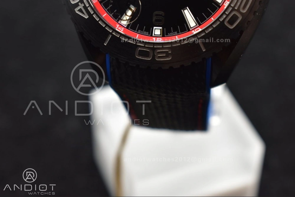 Planet Ocean 45.5mm Deep Black Real Ceramic VSF 1:1 Best Edition on Black Nylon Strap A8906 Super Clone Upgraded 1008