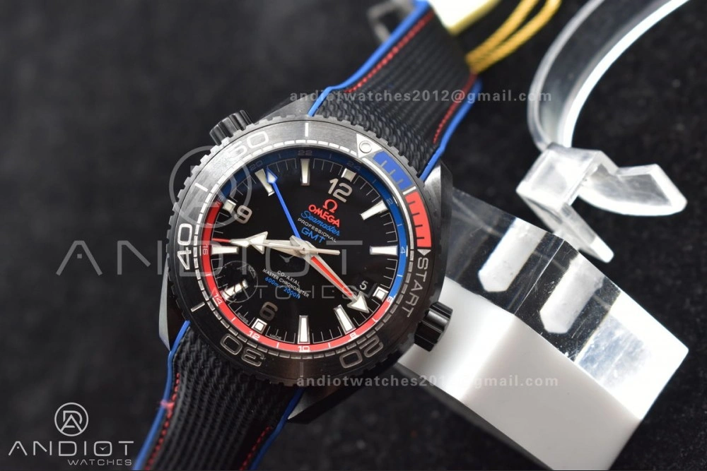 Planet Ocean 45.5mm Deep Black Real Ceramic VSF 1:1 Best Edition on Black Nylon Strap A8906 Super Clone Upgraded 1008