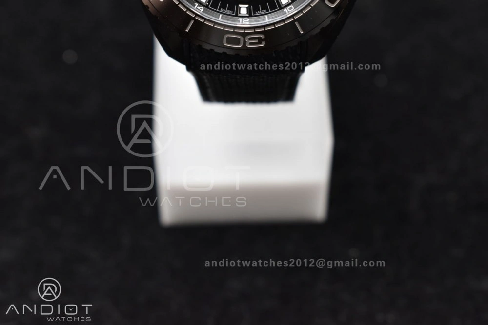 Planet Ocean 45.5mm Deep Black Real Ceramic VSF 1:1 Best Edition on Black Nylon Strap A8906 Super Clone Upgraded 48