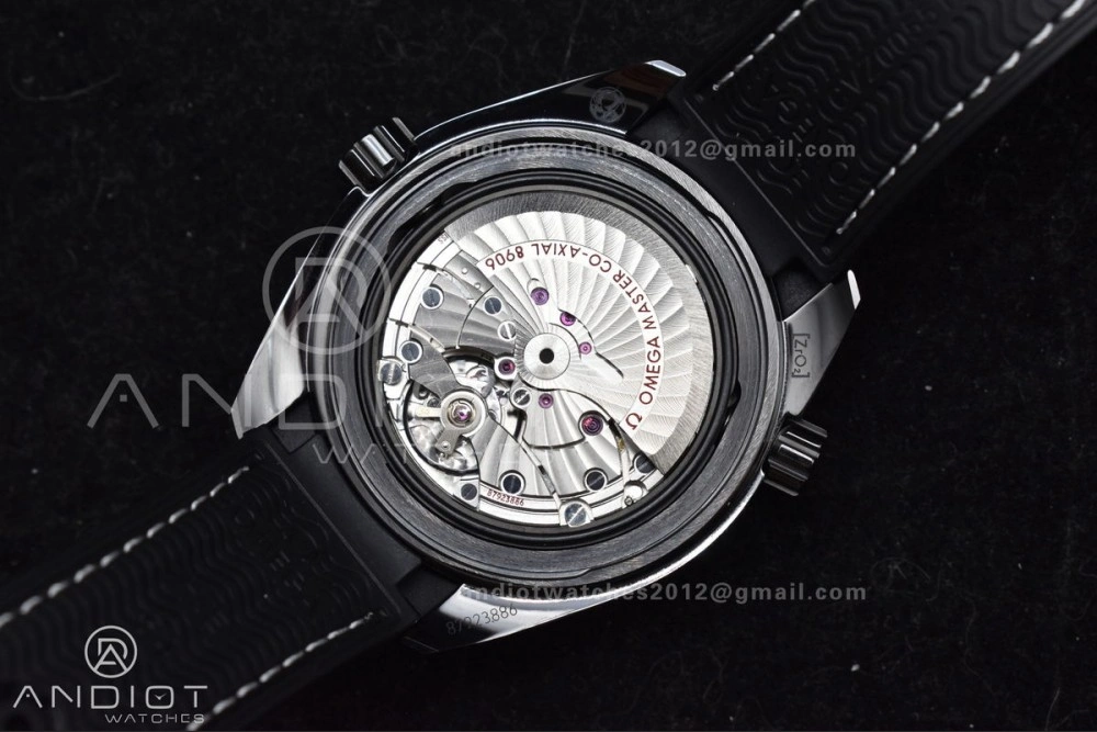 Planet Ocean 45.5mm Deep Black Real Ceramic VSF 1:1 Best Edition on Black Nylon Strap A8906 Super Clone Upgraded 48
