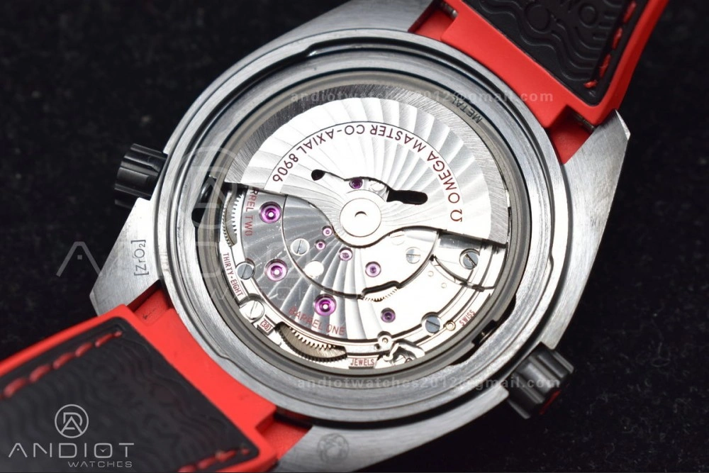Affordable Planet Ocean 45.5mm Deep Black red Real Ceramic VSF 1:1 Best Edition on Black Nylon Strap A8906 Super Clone 1016