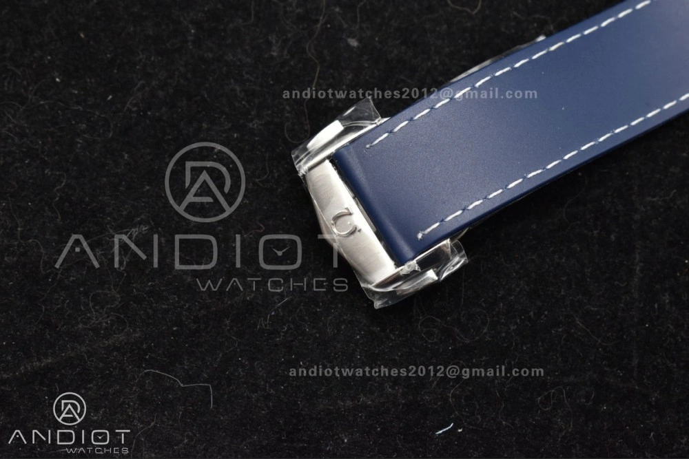 Planet Ocean 600M Co-Axial GMT 43.5mm VSF 1:1 Best Edition Blue Dial Blue Ceramic Bezel on Rubber Strap A8605 Super Clone Popular 1009