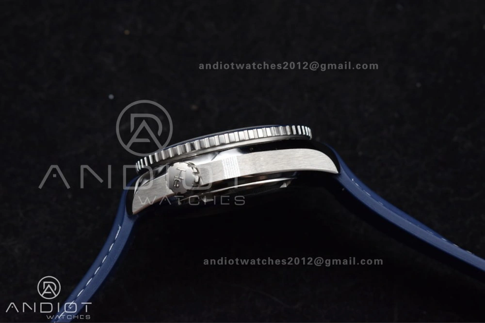 Planet Ocean 600M Co-Axial GMT 43.5mm VSF 1:1 Best Edition Blue Dial Blue Ceramic Bezel on Rubber Strap A8605 Super Clone Popular 1009