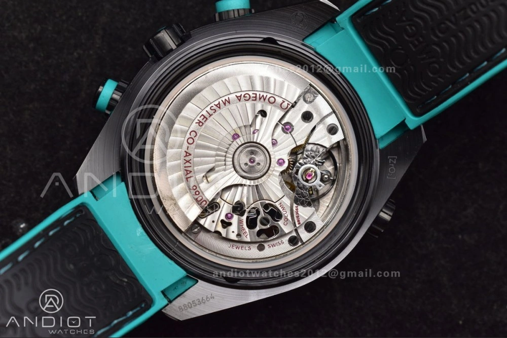 Planet Ocean Master Chrono Deep Black Ceramic M+SF 1:1 Best Edition Black Dial on Black Rubber Strap A Cozy 52
