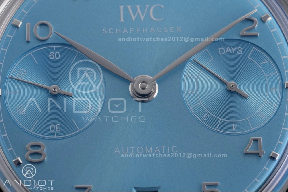 Colorful Portugieser Automatic 42mm SS APSF 1:1 Best Edition Ice Blue Dial on SS Bracelet A 290