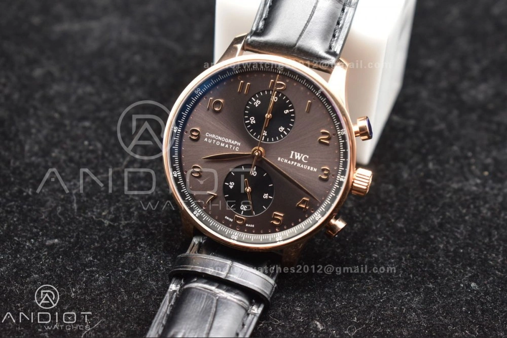 Portuguese Chrono IW371482 ZF 1:1 Best Edition on Black Leather Strap A7750 (Same Thickness as Genuine) Stylish 444