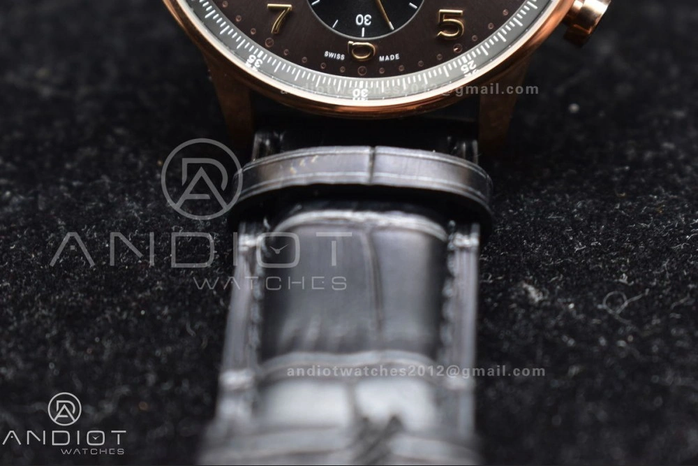 Portuguese Chrono IW371482 ZF 1:1 Best Edition on Black Leather Strap A7750 (Same Thickness as Genuine) Stylish 444