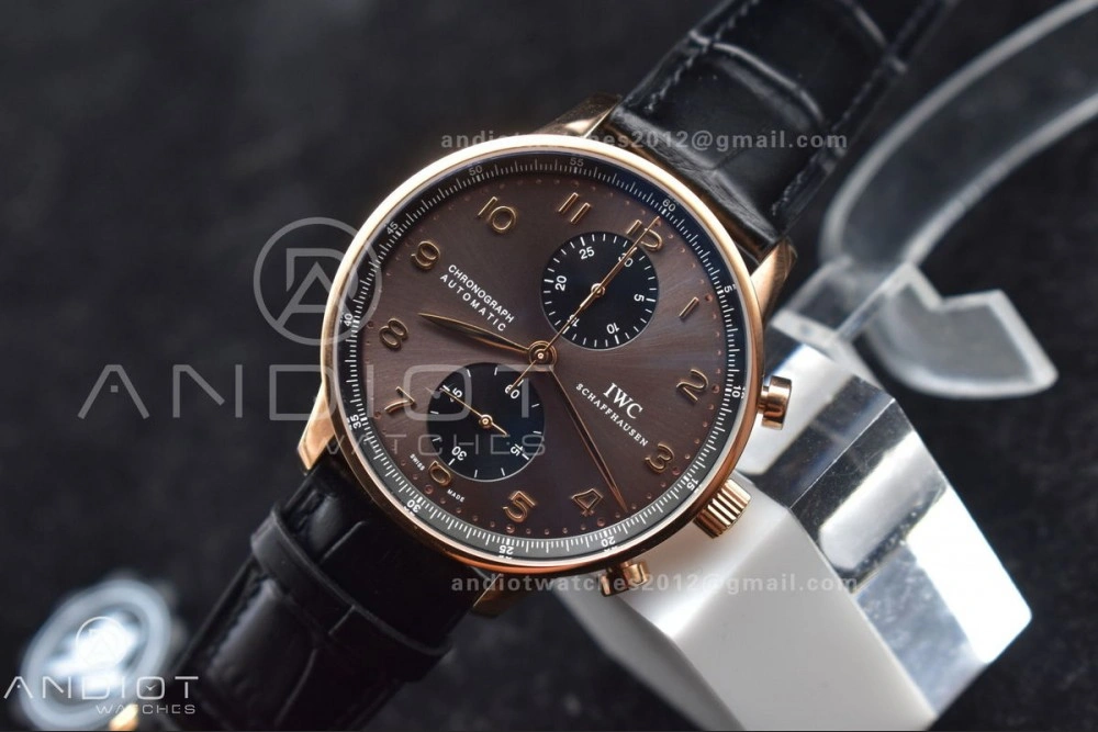 Portuguese Chrono IW371482 ZF 1:1 Best Edition on Black Leather Strap A7750 (Same Thickness as Genuine) Stylish 444