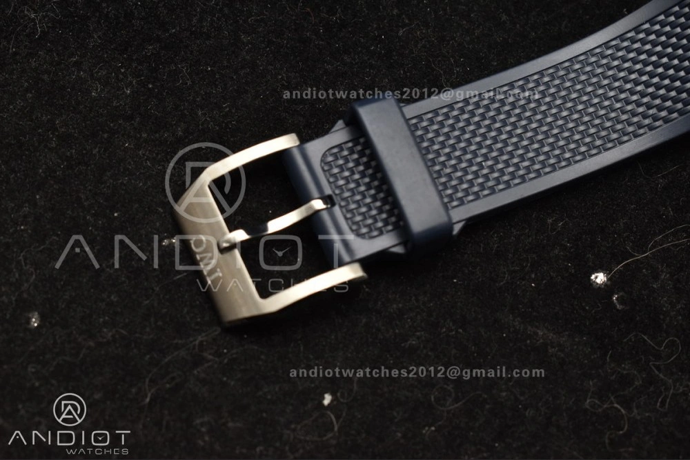 Portuguese Chrono IW3716 Z+F 1:1 Best Edition White Blue Dial on Blue Rubber Strap A Vibrant 296