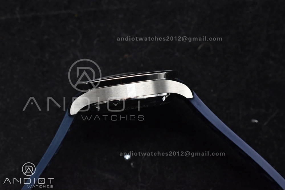 Portuguese Chrono IW3716 Z+F 1:1 Best Edition White Blue Dial on Blue Rubber Strap A Vibrant 296