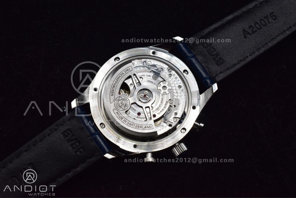 Portuguese Chrono IW371620 ZF 1:1 Best Edition White Blue Dial on Blue Leather Strap A Functional 1019