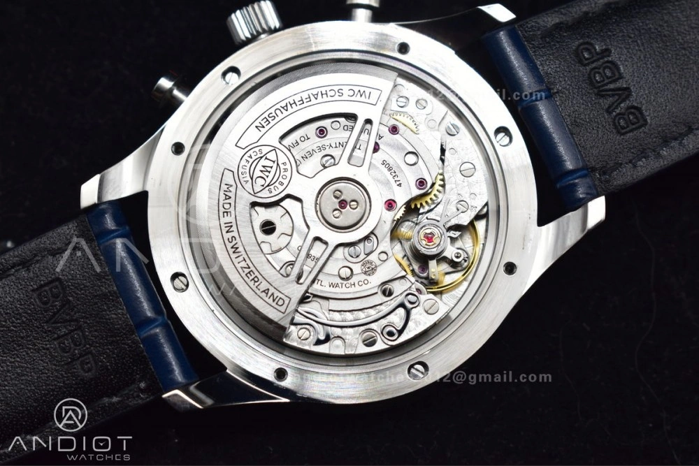 Portuguese Chrono IW371620 ZF 1:1 Best Edition White Blue Dial on Blue Leather Strap A Functional 1019