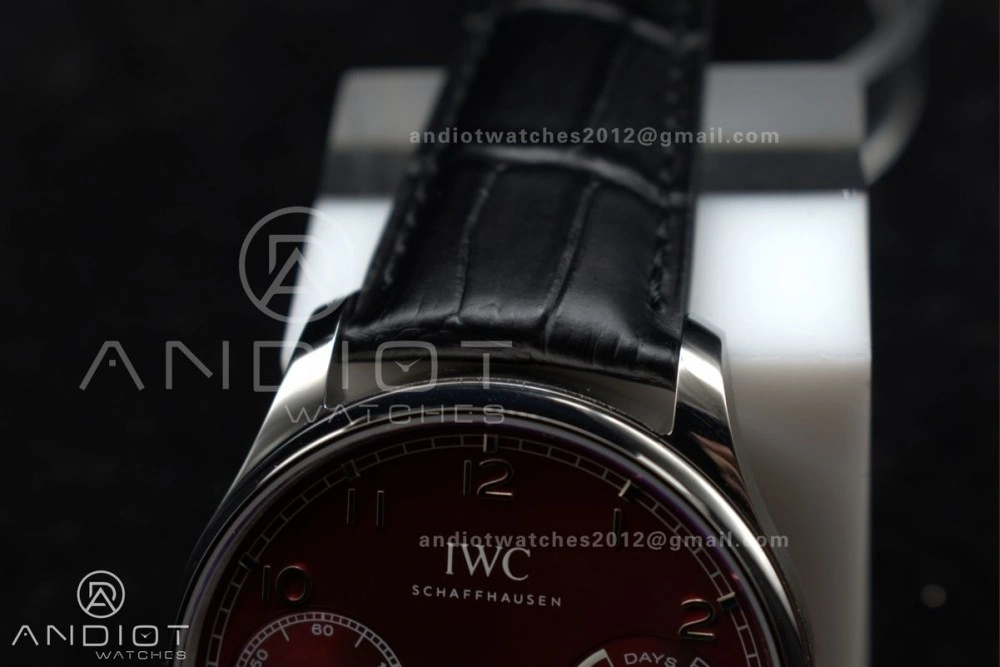 Portuguese Real PR IW500714 ZF 1:1 Best Edition Red Dial on Black Leather Strap A52010 V Elegant 1022