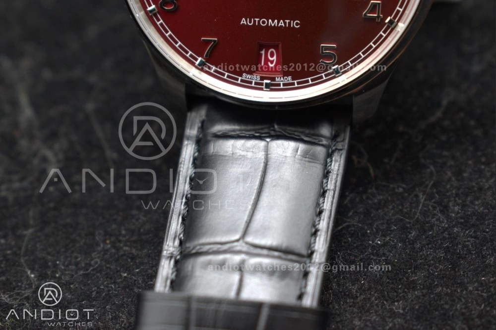 Portuguese Real PR IW500714 ZF 1:1 Best Edition Red Dial on Black Leather Strap A52010 V Elegant 1022