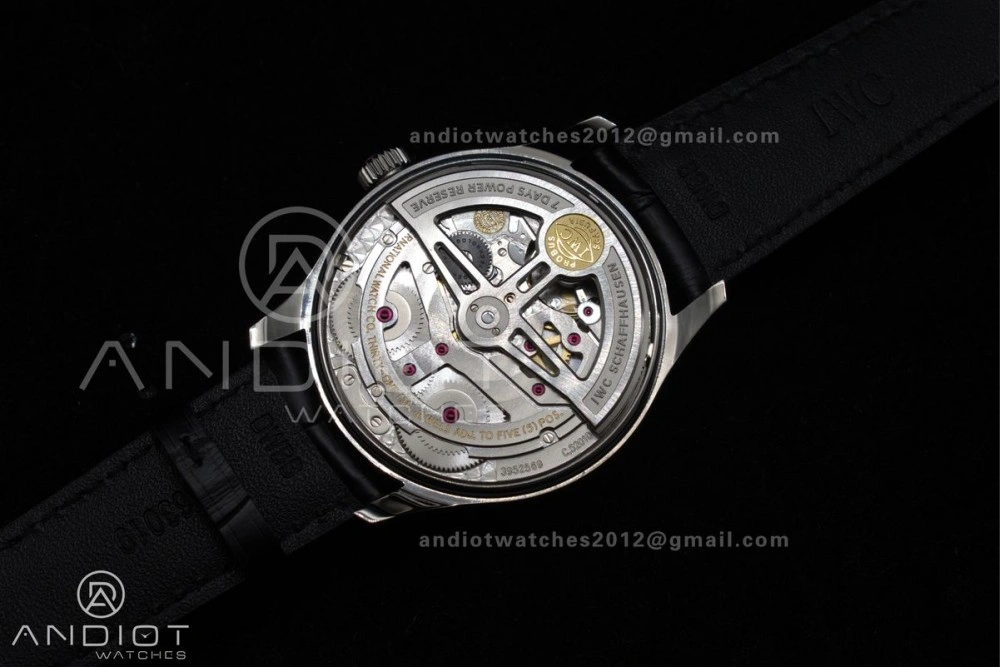 Portuguese Real PR IW500714 ZF 1:1 Best Edition Red Dial on Black Leather Strap A52010 V Elegant 1022