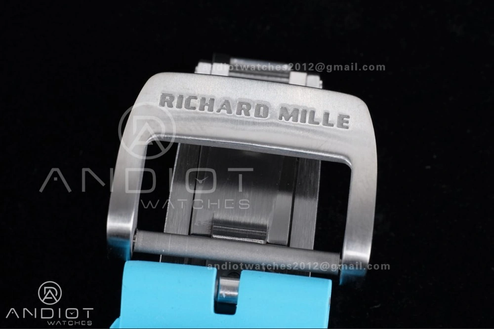 ZeroBulk RM055 NTPT APSF 1:1 Best Edition Blue Inner Bezel Blue Crown On Blue Rubber Strap RMUL2 Super Clone 1228