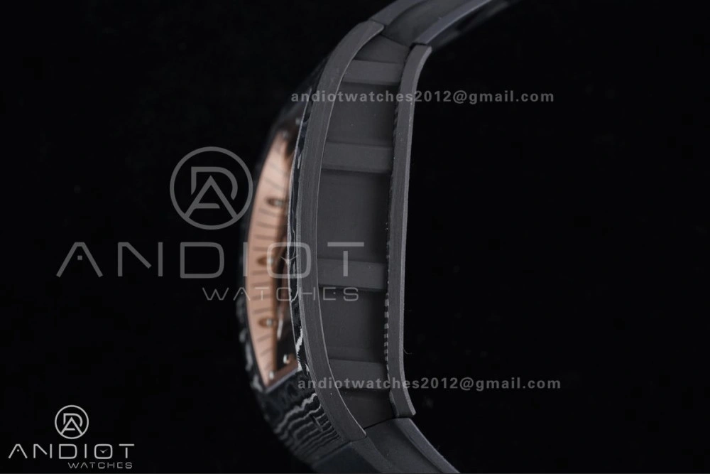 SoftTouch RM055 NTPT APSF 1:1 Best Edition RG Inner Bezel Black Crown On Black Rubber Strap RMUL2 Super Clone 1243