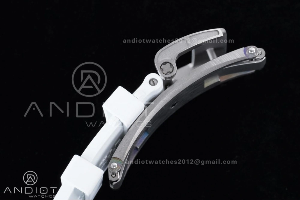 HighPerformance RM055 NTPT APSF 1:1 Best Edition White Bezel Red Crown on Rubber Strap RMUL2 Super Clone 1231