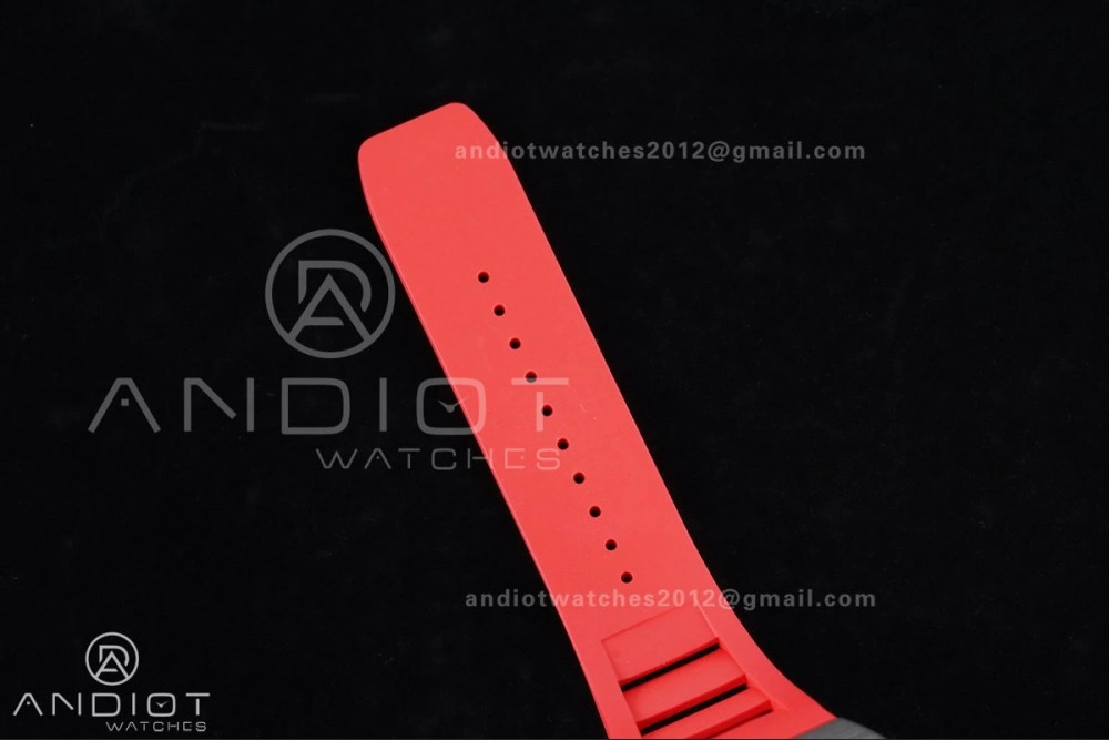 Thermal RM055 NTPT Ti APSF 1:1 Best Edition Black Inner Bezel Red Crown On Red Rubber Strap RMUL2 Super Clone 1235