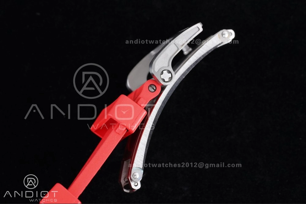 Thermal RM055 NTPT Ti APSF 1:1 Best Edition Black Inner Bezel Red Crown On Red Rubber Strap RMUL2 Super Clone 1235